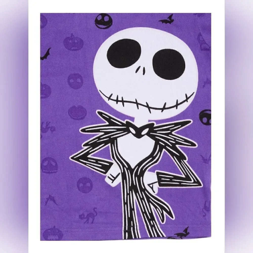 New Nightmare Before Christmas Girls Halloween Snug Fit Pajama Set, 2 pc
